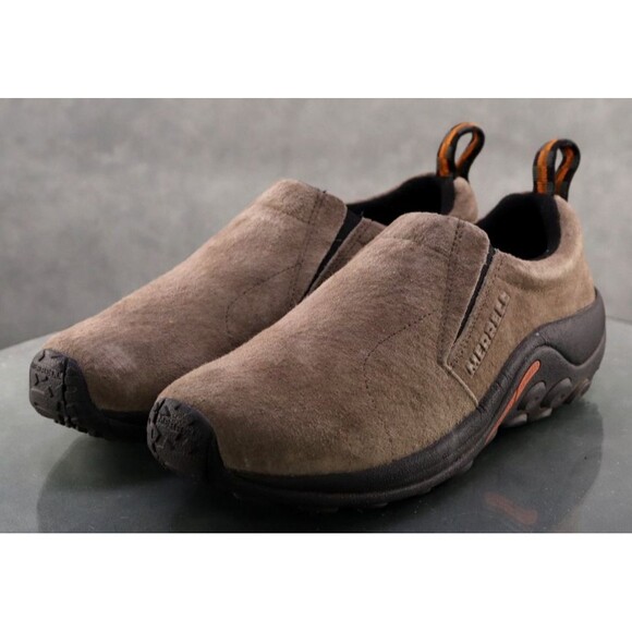 Merrell Jungle Moc $110 Men's Slip On Shoes Size 10 Suede Tan EUC